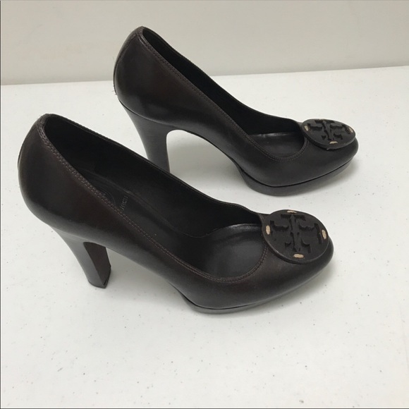 Tory Burch Logo Front Stacked Heels - Picture 6 of 6